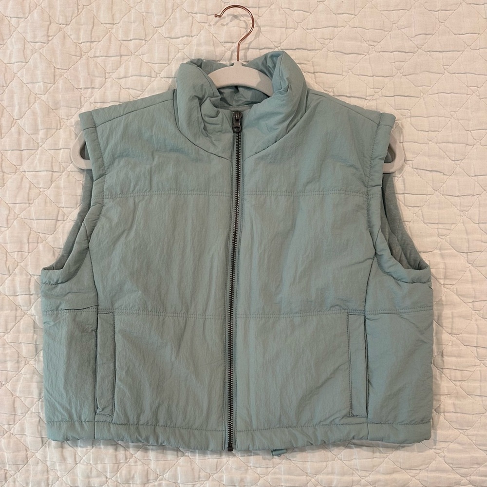 Thread & Supply Sky Blue Quilted Vest